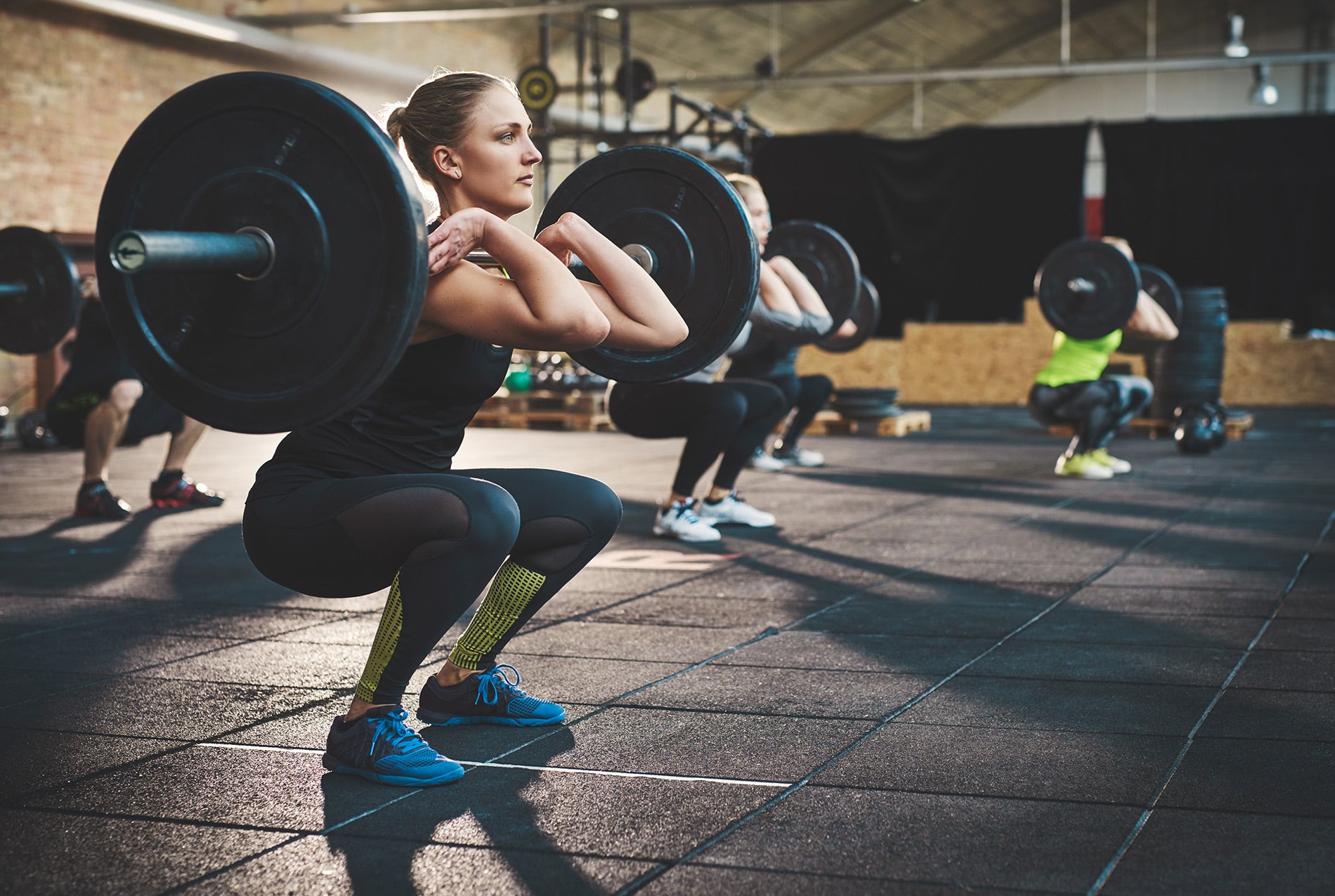 Weightlifter wearing a pair of Eurosock compression socks