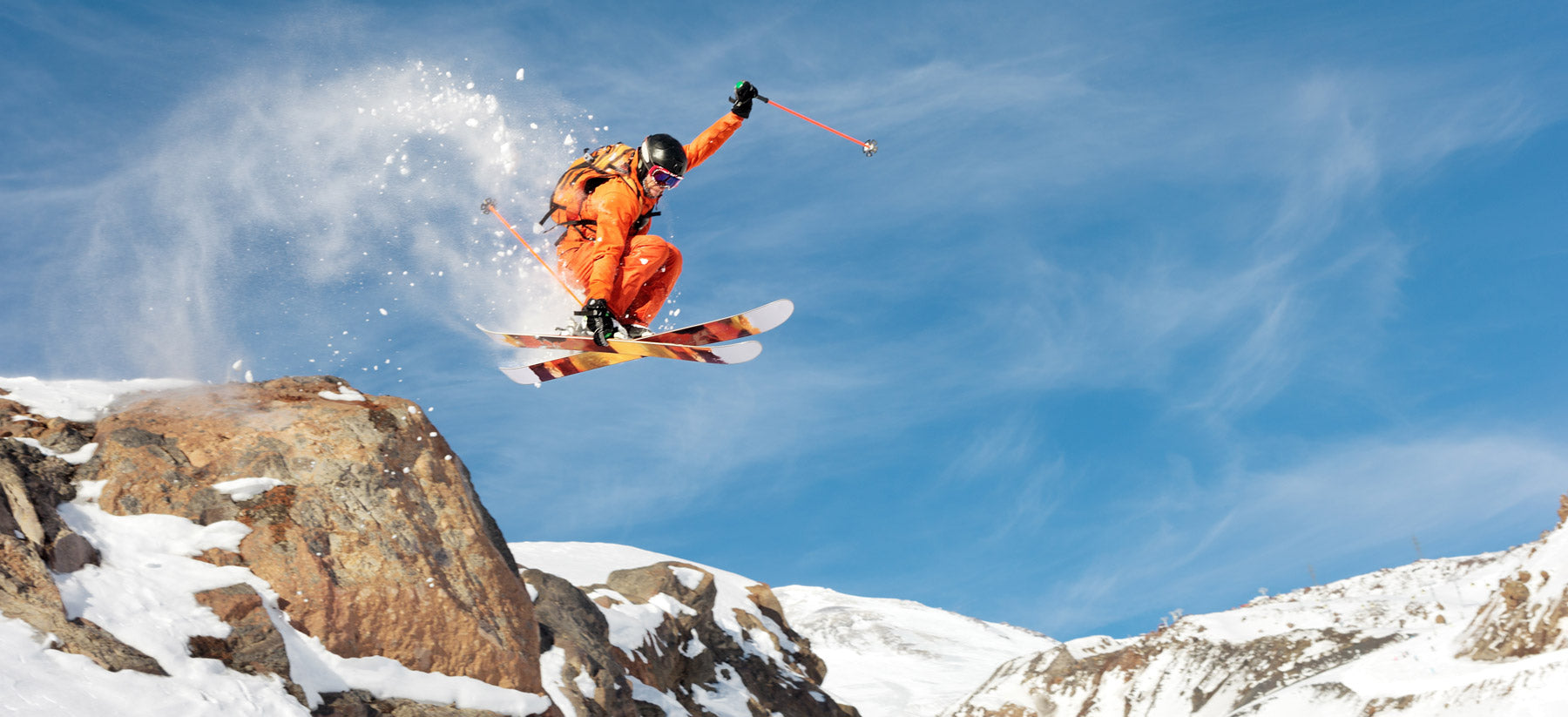 Skiing with Eurosocks that are made with Coolmax technology.