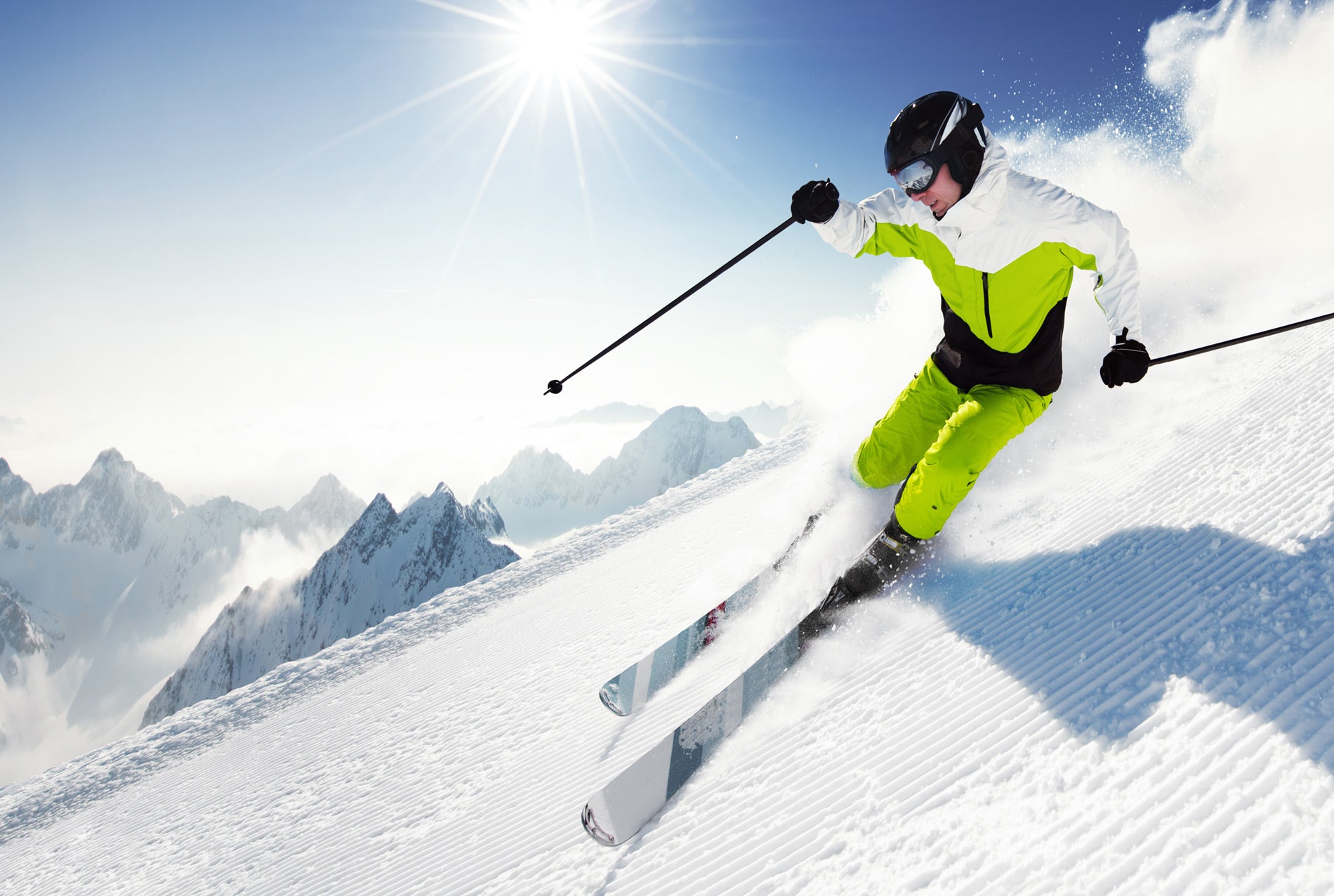 Man wearing Eurosock unisex ski socks