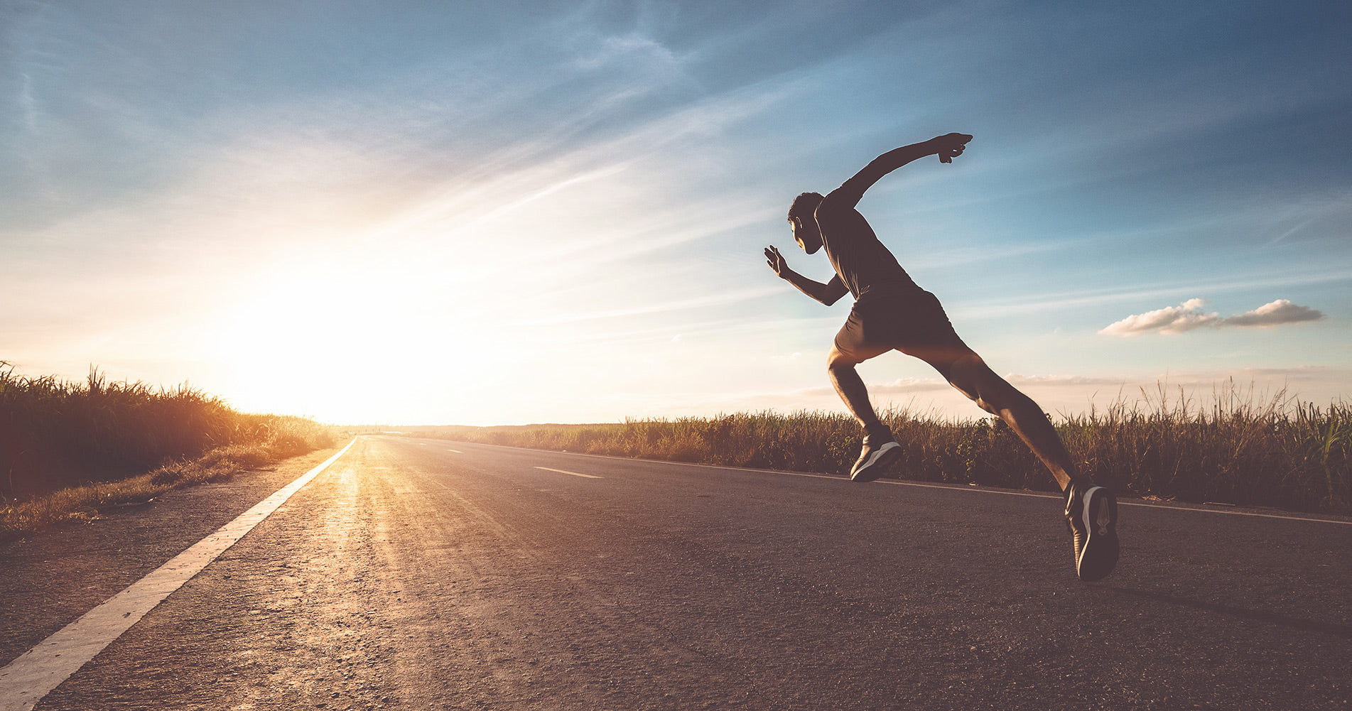 Man running with Eurosock running socks.