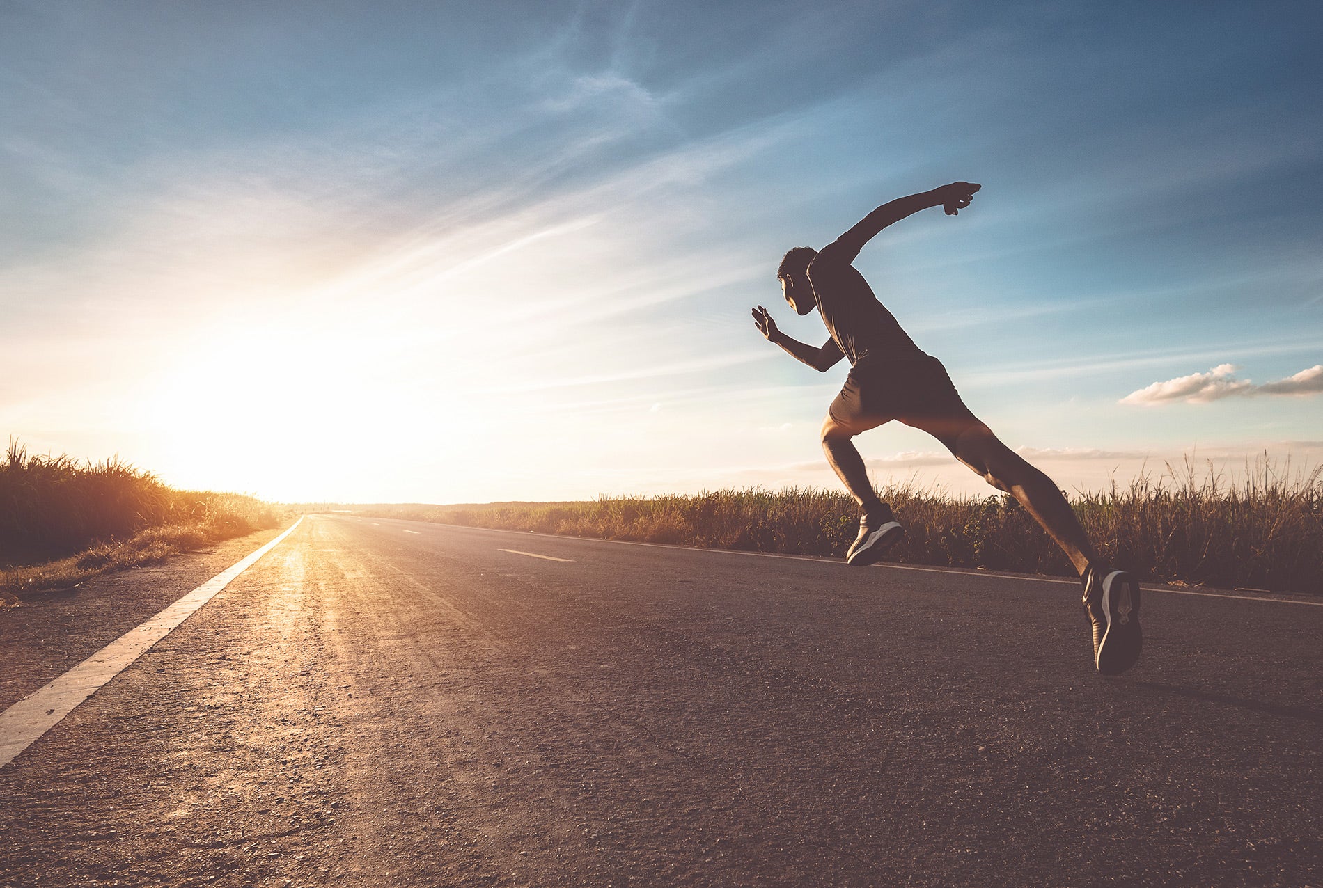 Man running with Eurosock running socks