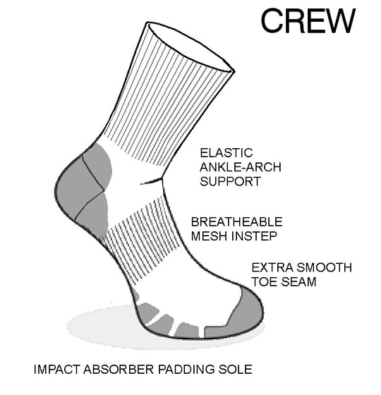 Camo Trek Med Weight Crew Socks - 2361