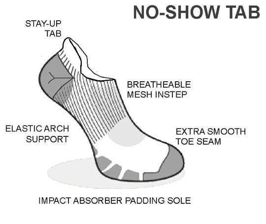 Phantom Run No Show Tab Socks - 2060