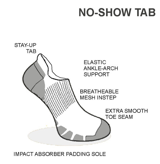 Ace Cool No Show Tab Socks - 6812