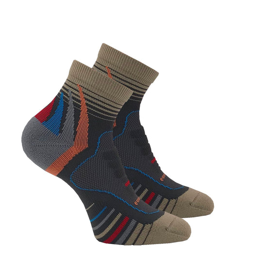 Trail Flame Quarter Socks - 1816